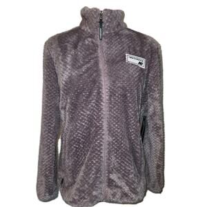 NWT M Women's Full Zip Purple "Pile Faux Fur" Jacket by New Balance